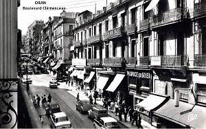 ORAN - BOULEVARD CLEMENCEAU  HAUTEUR PHARMACIE DU SOLEIL- 1957